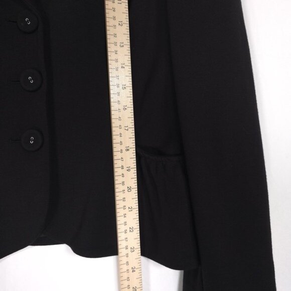 SANDRO Sportswear Classic Black Fitted Three Button Blazer Coat MEDIUM - Picture 5 of 9